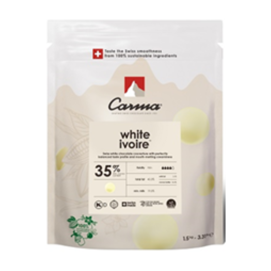Carma カルマ ｜  クーベルチュール コイン ホワイト アイボリー35％ / 1.5kg
