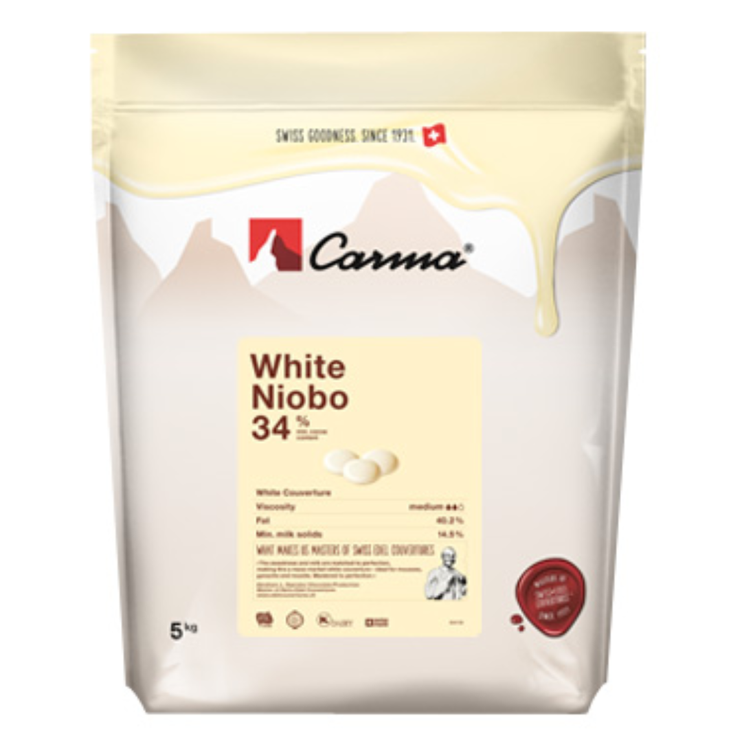 Carma カルマ ｜  クーベルチュール コイン ホワイト ニオボ34％ / 5kg