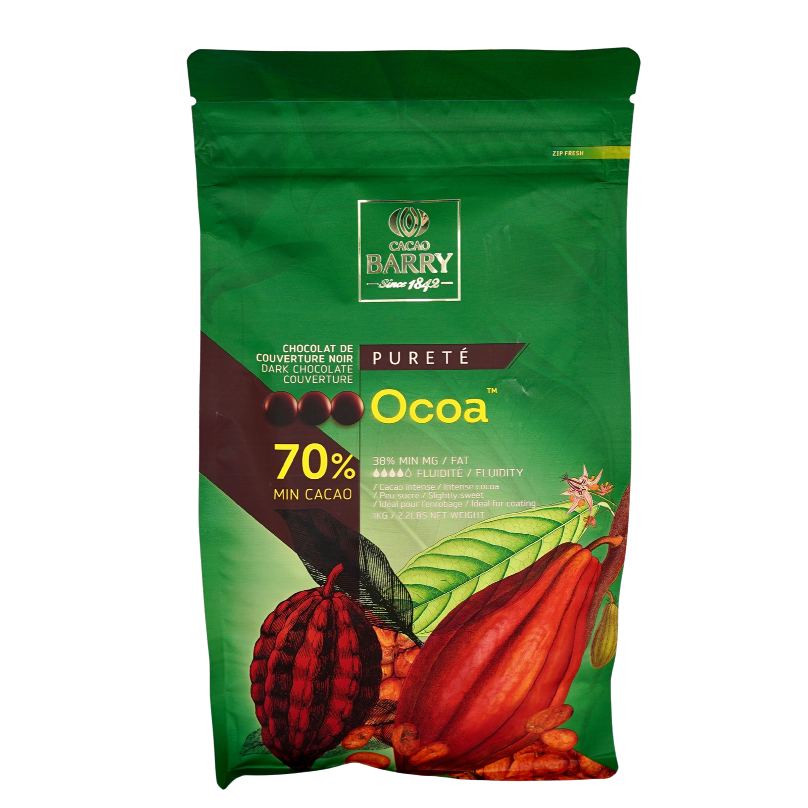 CACAO BARRY（カカオバリー） | ピストール オコア 70％ / 1kg