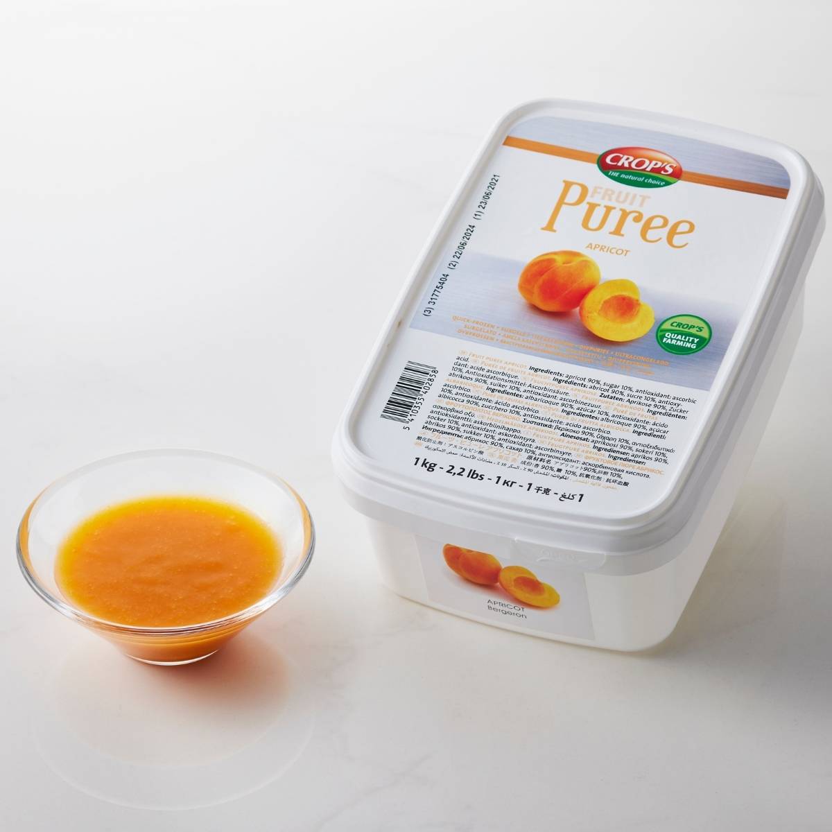 CROP'S (ｸﾛｯﾌﾟｽ) | アプリコットピューレ / 1kgトレー×6