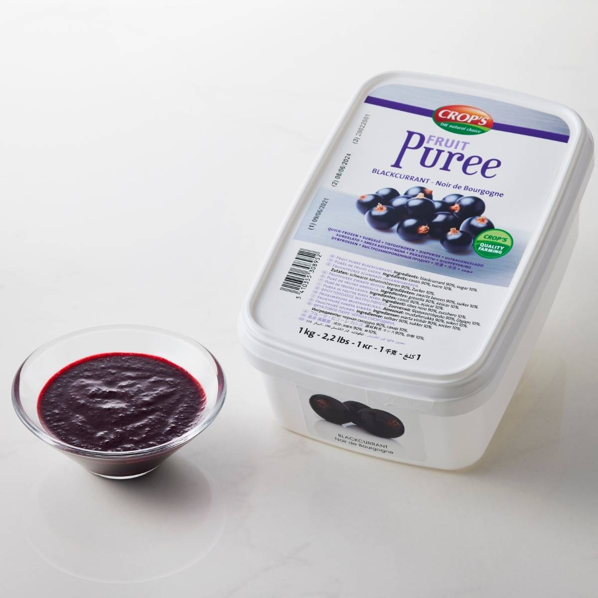 CROP'S (ｸﾛｯﾌﾟｽ) | カシスピューレ / 1kgトレー×6